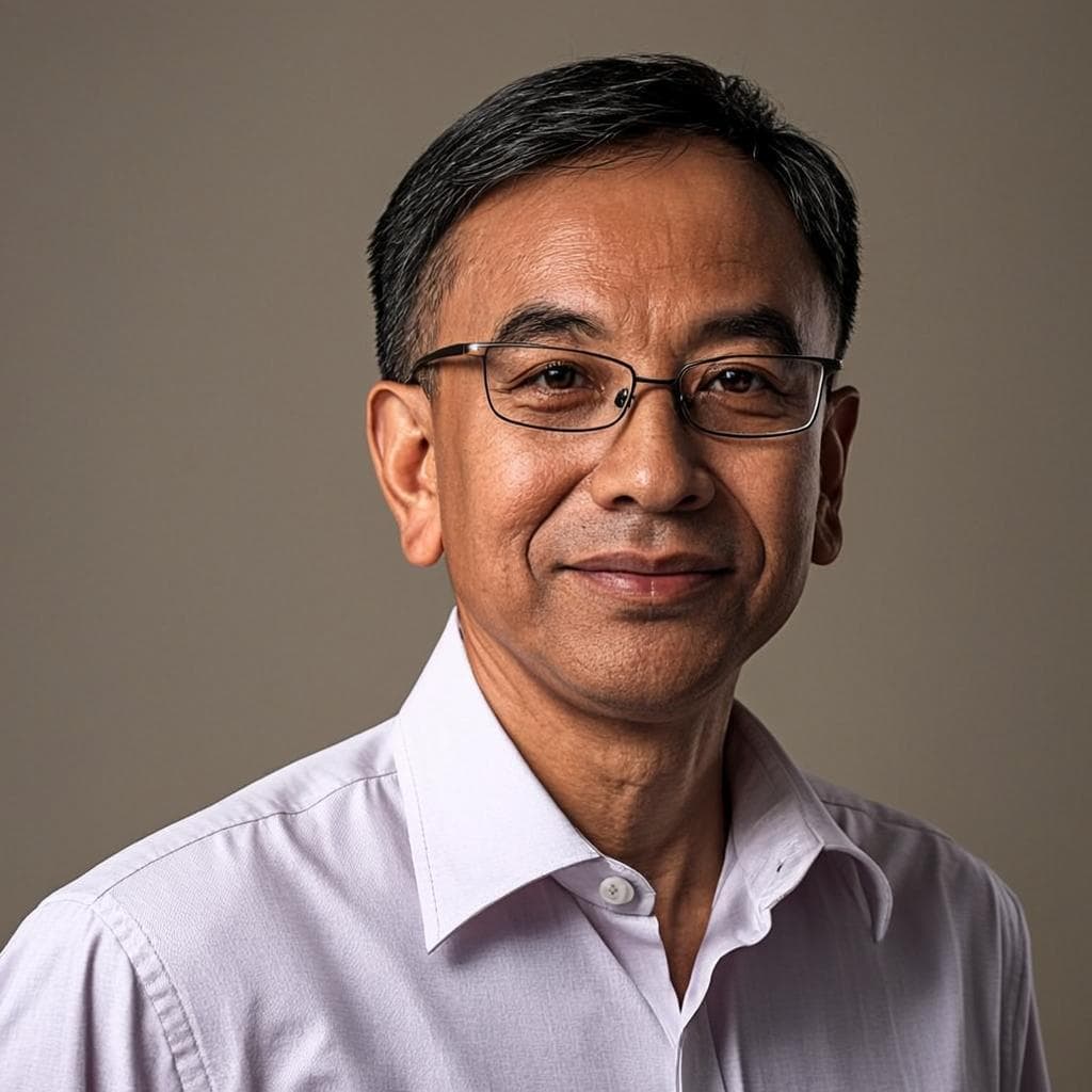 Foto Rudi Hartono, Bendahara Yayasan Aura Lentera Indonesia.